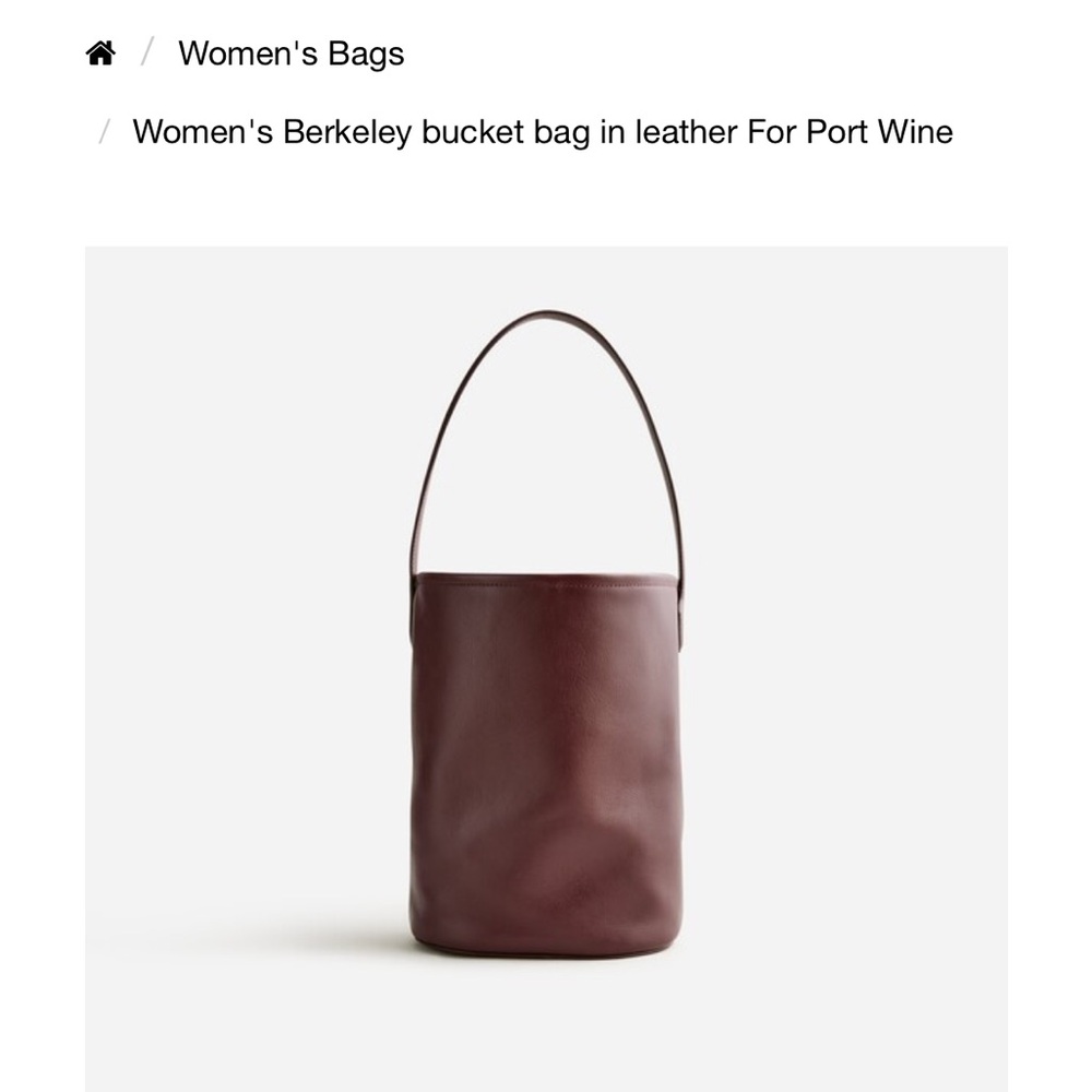 JCrew Berkeley Bucket Bag